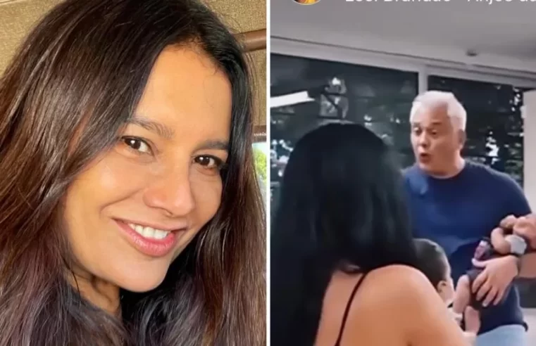 Dira Paes posta vídeo do irmão, professor da UFPE, embalando bebê durante aula